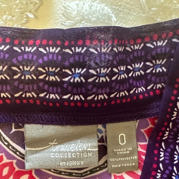 Chico's Multicolor Patterned Cardigan - Picture 2 of 4